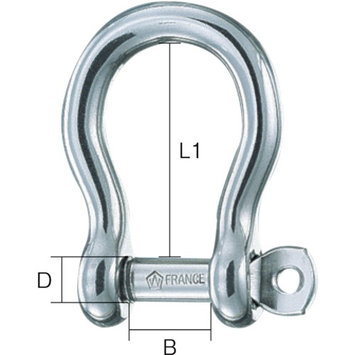 Wichard セルフロック 弓形シャックル 1246【1246】