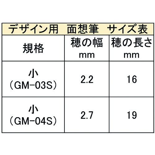 あかしや 面想筆 小【GM-03S】