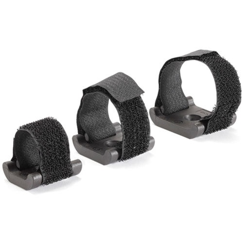 HEBOTEC フックアンドループバンド10mm幅 ベース固定具 ケーブル径4-20mm M4ねじ止め 10個入り【3011-002】
