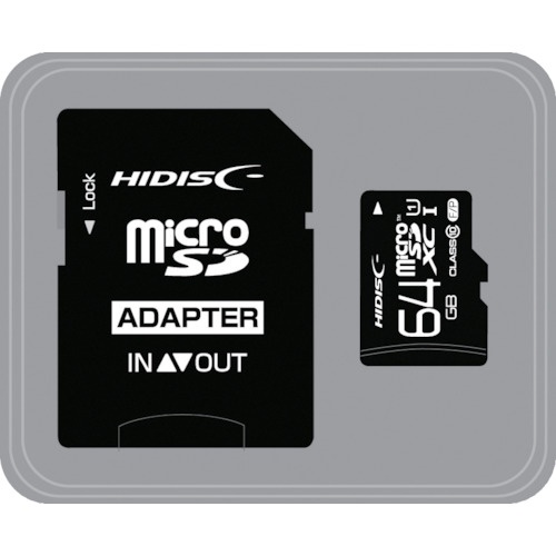 ハイディスク マイクロSD64GB【HDMCSDX64GCL10UIJP3】