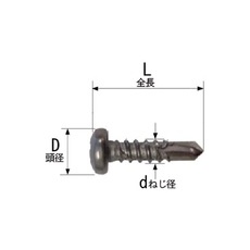 Joiner F 匠力 HAIRI SUS410 ナベ 4.0×19mm 100本×5袋【HSP419】