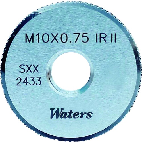 WATERS メートルねじ工作用リングゲージ(旧JIS)【WGRWR2M10X0.75】