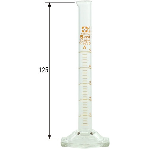 SIBATA メスシリンダー スーパーグレード 5mL【023520-5】
