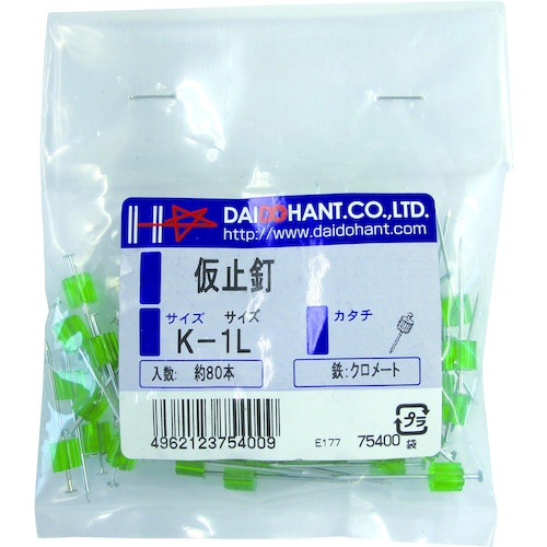 ダイドーハント VP 仮止め釘 K-1L 約80本【10175400】