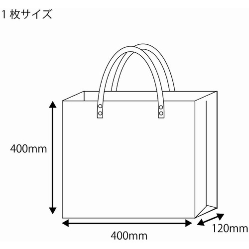 シモジマ 透明バッグ 大【006464010】