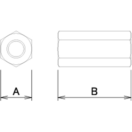 ダイドーハント ステンレス 長ナット 6X20【10102638】