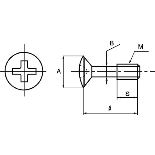 SUNCO ニッケルBS 丸皿(脱落防止ビス 4×20(S=10 (1000本入)【00-01-J052-0040X0200-05】