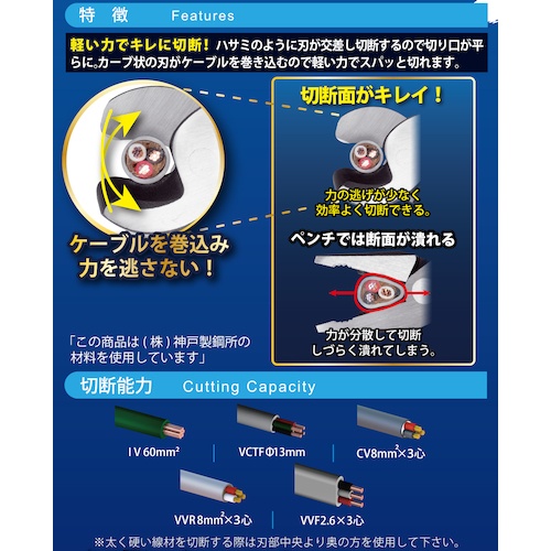 TTC イエローシャーク60(ケーブルカッター)【OCA-60】