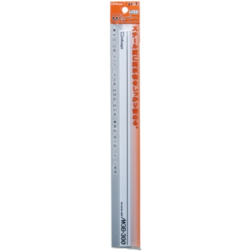 ミツヤ マグネットバー300MM 白 M25267【MGB-300-WH】