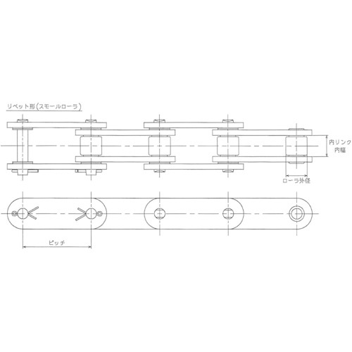 ENUMA EKC2050-X ダブルピッチシールチェーン【EKC2050-X 96L DCKJ】