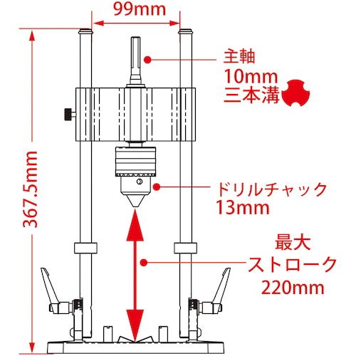 スターエム ドリルスタンドRULО【50R】