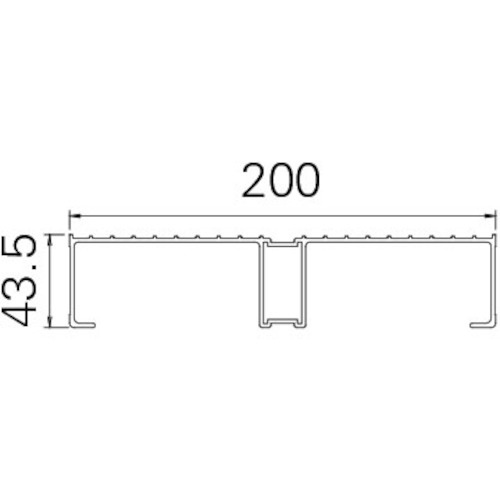 ハセガワ ライトステップ DBS型 縞板タイプ 1段 0.5m(17828)【DBS1-643】