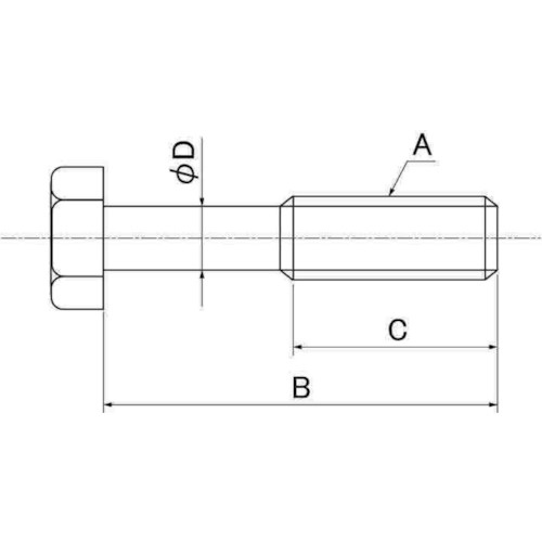 SUNCO ステンレス 六角ボルト(脱落防止 8×30×10 (80本入)【B0-02-J090-0080-0300-00】