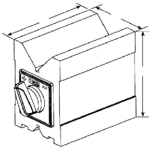 NOGA Vブロックマグネット 80×60×73mm 底面吸着力500N【VB1001】