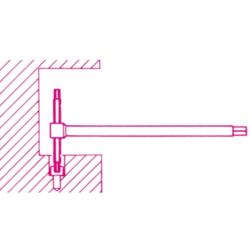 ベータ T形ハンドルスライド式ヘキサゴンレンチ 951 2.0 125mm【009510521】