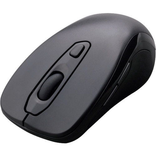 IRIS 518144 ワイヤレスマウス サイドボタン付き ブラック【IM-R03-B】