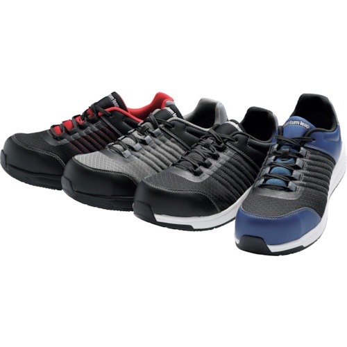 ミドリ安全 高反発ソール 先芯入りスニーカー QL-01Nブラック 25cm【QL-01N-BK-25.0】