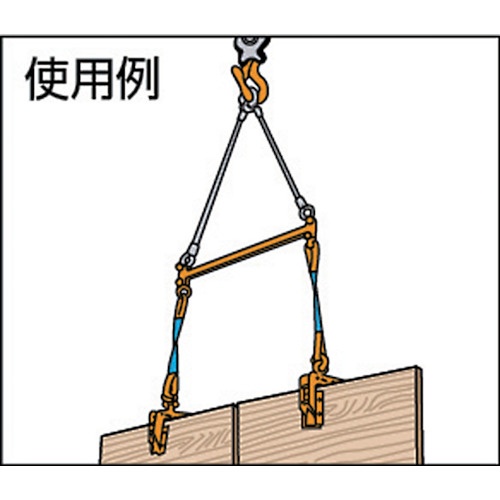 スーパー 型枠・パネル吊クランプ クランプ範囲5段階調節 容量:100kg【PTC100】