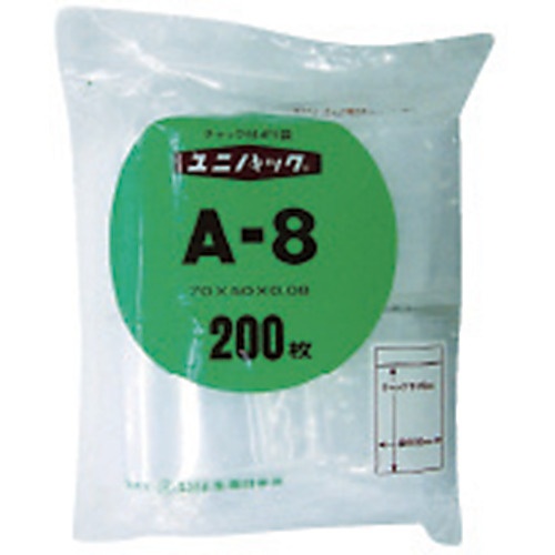 セイニチ 「ユニパック」 E-8 140×100×0.08 200枚入 (後継品:E8100)【E-8】