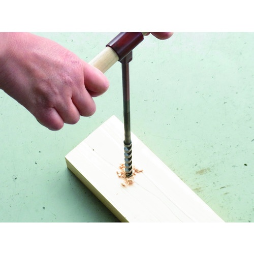 大西 木工用短ネジリングオーガー(ハンドル付)6.0mm【NO5-60】