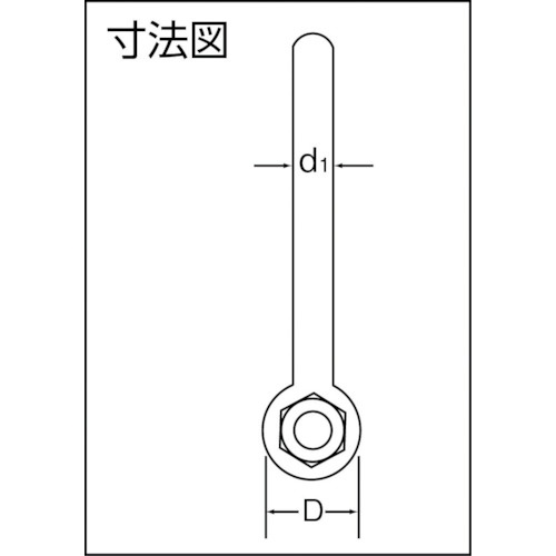 大洋 強力長シャックル 10t【TSL10】