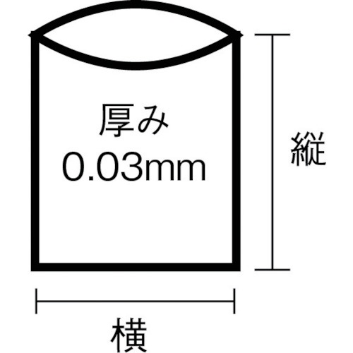 サニパック スタンダードポリ袋1号(0.03mm)【L01】