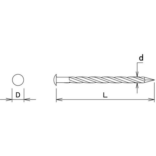 ダイドーハント SP真鍮スクリュー釘丸頭400g #16×25【00046853】