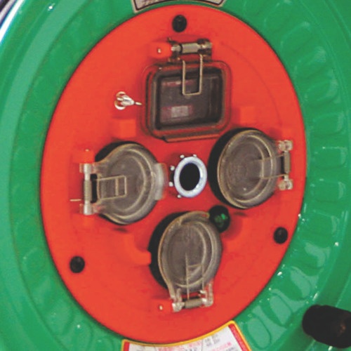 日動 防雨防塵型電工ドラム100V 30m アース付 過負荷漏電保護兼用型 SVCT3.5×3 NW-EK33F【NW-EK33F】