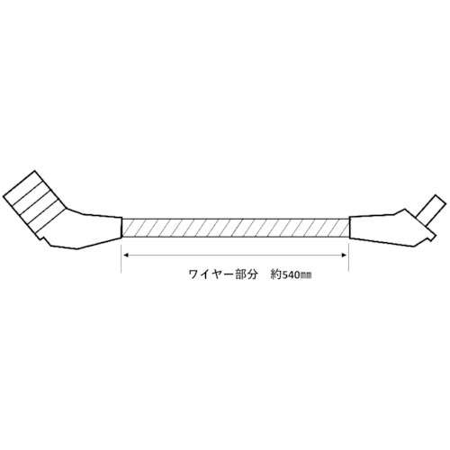 ニッサチェイン 4段フリーダイヤル錠 600mm(ワイヤータイプ) (1個入)【S-38】