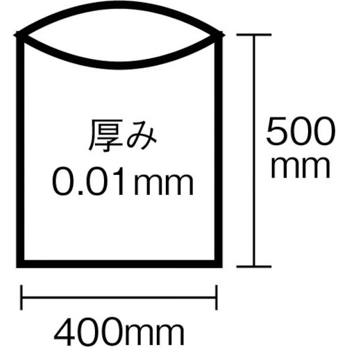 サニパック K-13 室内用ポリ袋 半透明 10L 100枚【K-13】