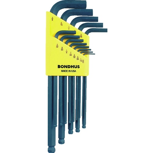 ボンダス ボールポイント・L-レンチ ロング インチ セット13本組(0.050  