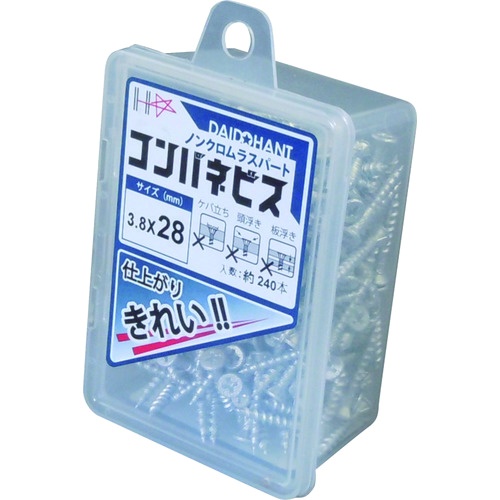 ダイドーハント HC ノンクロムラスパート コンパネビス 3.8X28 (240本入)【10176748】