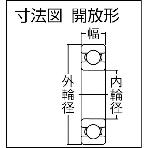 CCTY 深溝玉軸受(開放タイプ)内輪径10×外輪径26mm【6000】