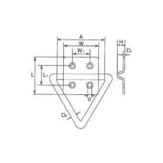 水本 ステンレス ハンガーユニットTR型 28mm×28mm【B-853】