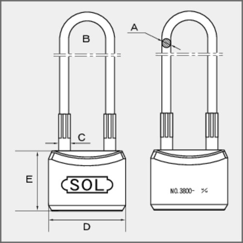 SOL ワイヤーロック30mm【3800-30】