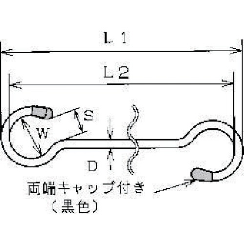 水本 ステンレス スーパーロングSカン 4ミリ 全長1100mm【A-2114】