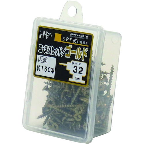 ダイドーハント HC カラーコーススレッド 32 ゴールド(約160本)【10176713】