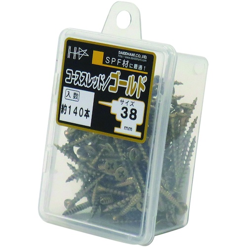 ダイドーハント HC カラーコーススレッド 38 ゴールド(約140本)【10176714】