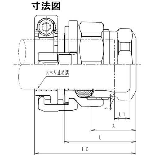 SKカワニシ ポリエチレン管用継手 SKXパイプエンドP50【SKX-END-P50】