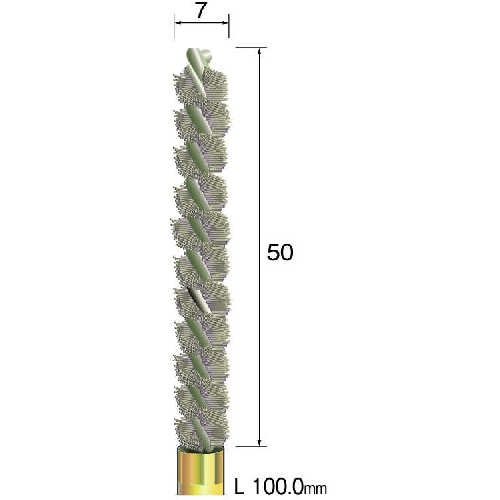 ミニモ スパイラルホールブラシ ステンレス Φ7【FD2261】