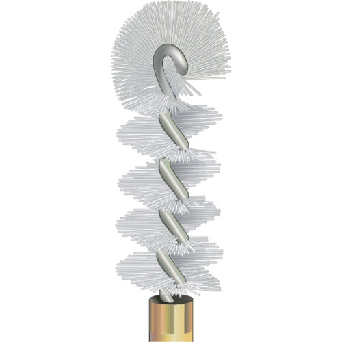 ミニモ スパイラルホールブラシ U型 砥粒入ナイロン #500 φ14【FD1924】