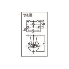 ハンマー Eシリーズ固定式エラストマー車輪(PPホイール)100mm ストッパー付【415ER-L100】