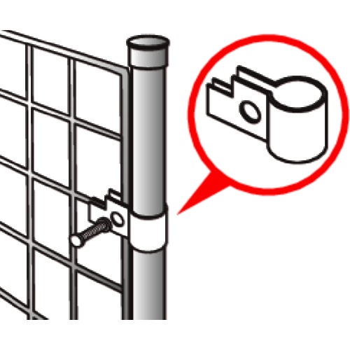 光 メッシュポール取付金具 ユニクロ【PM702】