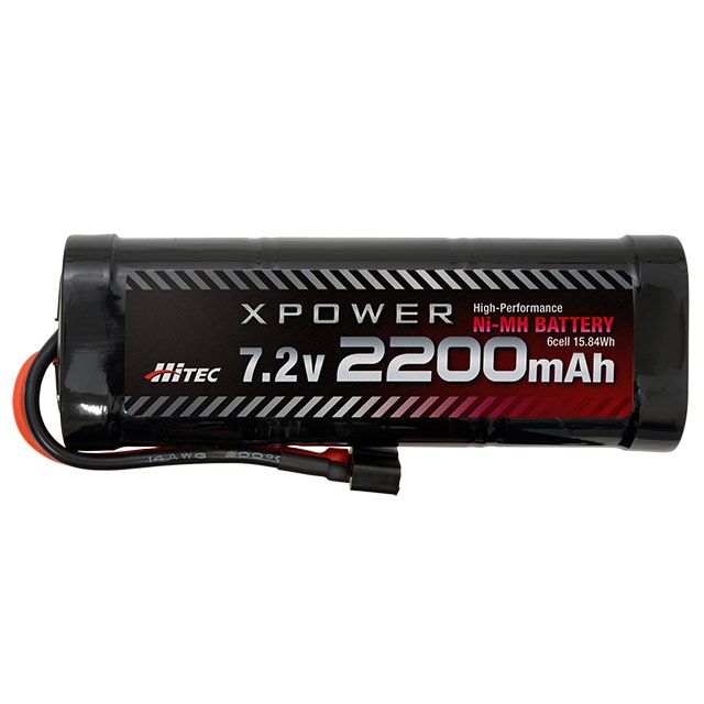 XPOWER Ni-MH 7.2V 2200mAh(T型コネクタ)【XP2200-ND】