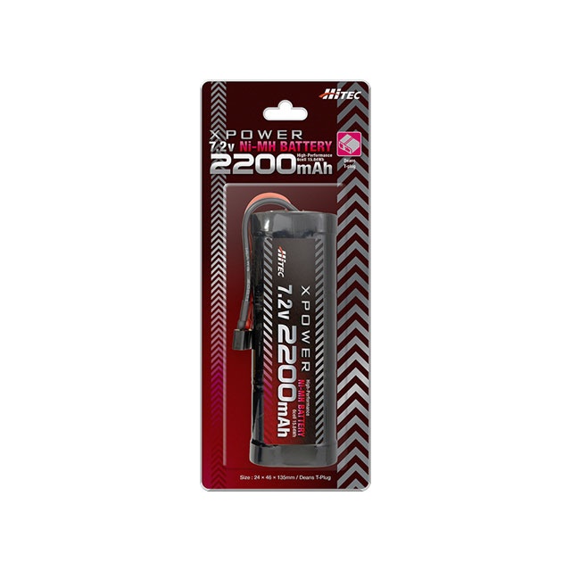 XPOWER Ni-MH 7.2V 2200mAh(T型コネクタ)【XP2200-ND】