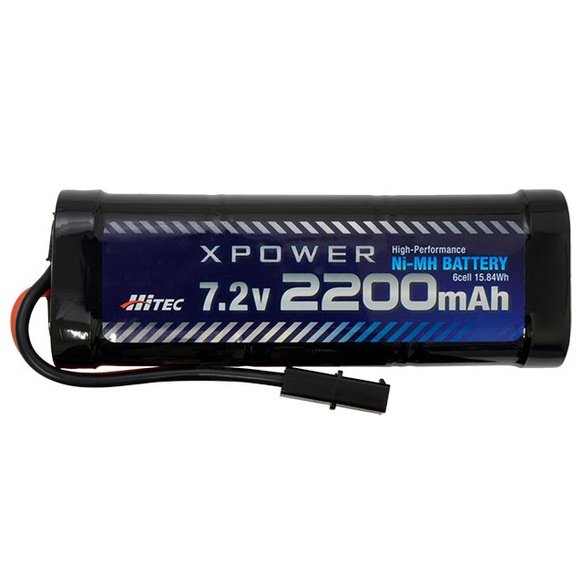 XPOWER Ni-MHバッテリー(7.2V、2200mAh)【XP2200-NT】