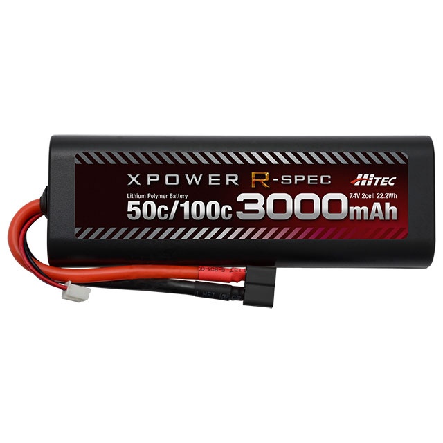 Li-Po 7.4V 3000mAh 50C/100C(T型コネクター)【XPR3000-RD】