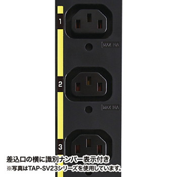 19インチサーバーラック用コンセント 200V(20A)【TAP-SV2208】