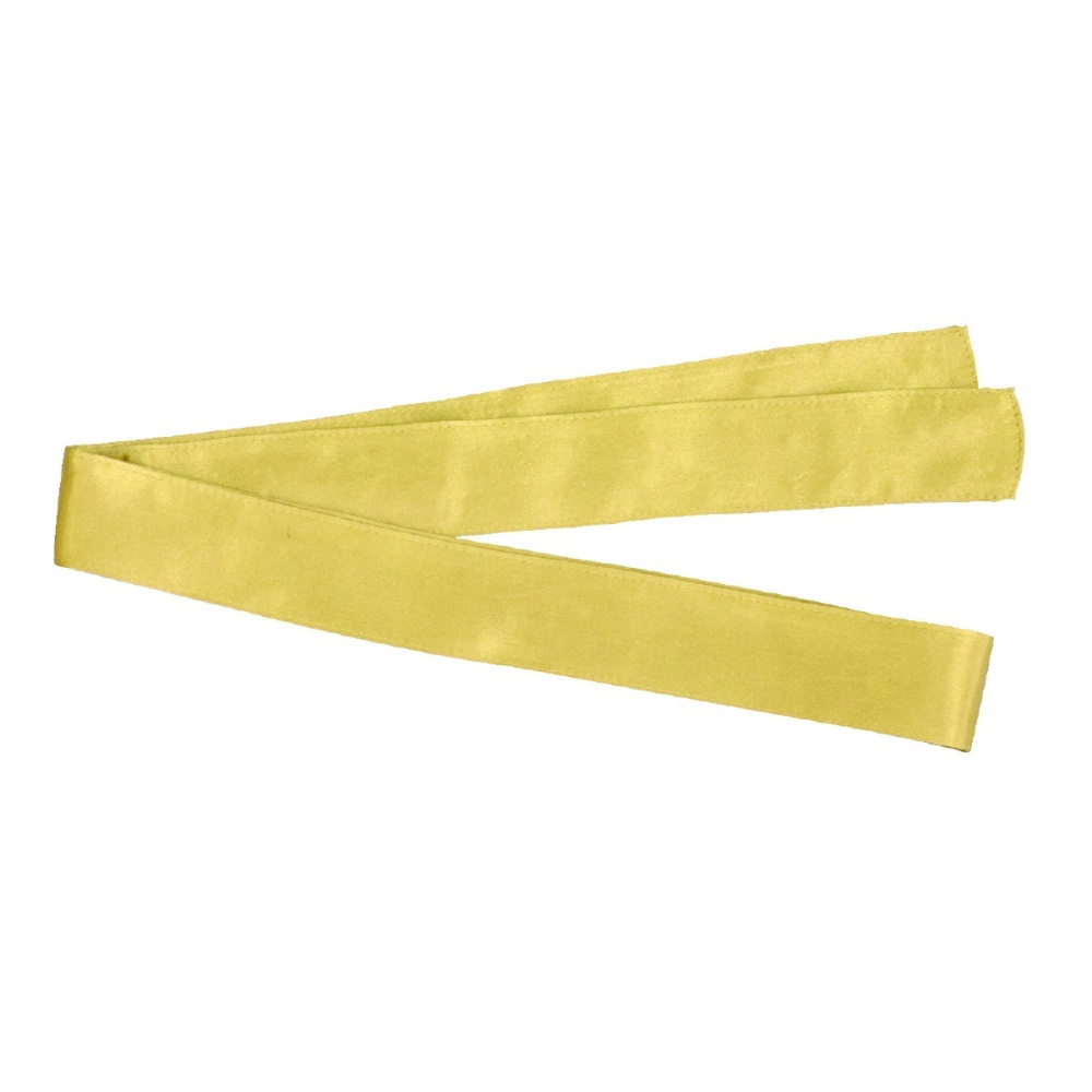 サテンロングハッピ黒(襟金)S ハチマキ金付【3150】