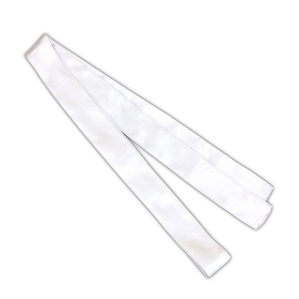 サテンロングハッピ黒(襟銀)S ハチマキ銀付【3151】